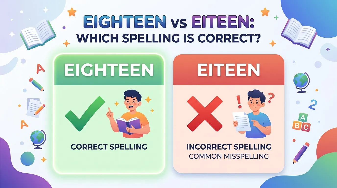 Eighteen vs Eiteen: Which Spelling Is Correct?
