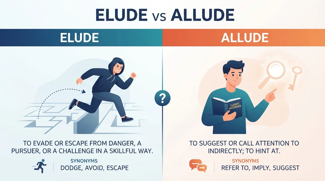 Elude vs Allude