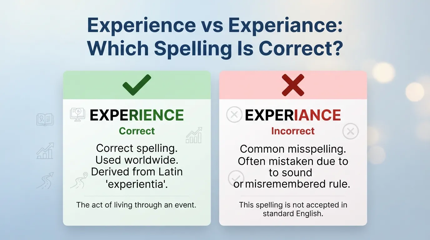 Experience vs Experiance: Which Spelling Is Correct?