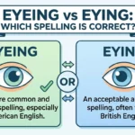 Eyeing vs Eying: Which Spelling Is Correct?