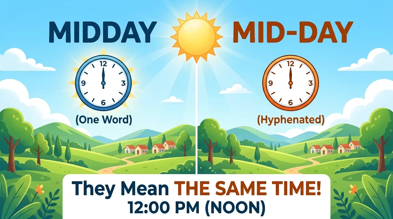 Midday vs Mid-Day: Which Spelling Is Correct?