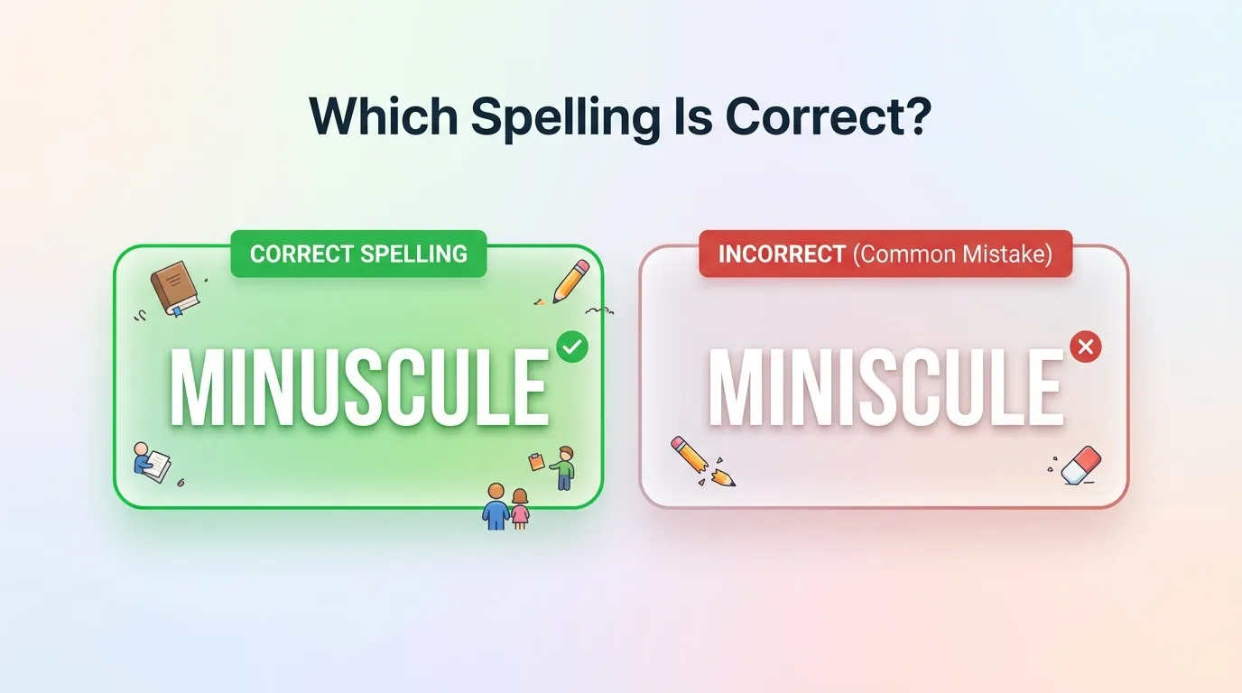 Minuscule vs Miniscule: Which Spelling Is Correct?