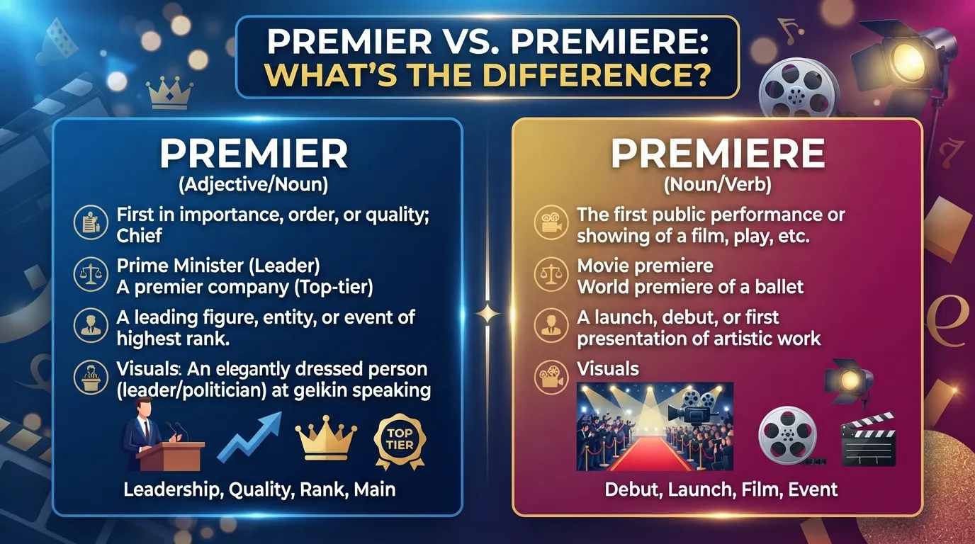 Premier vs. Premiere: What’s the Difference?