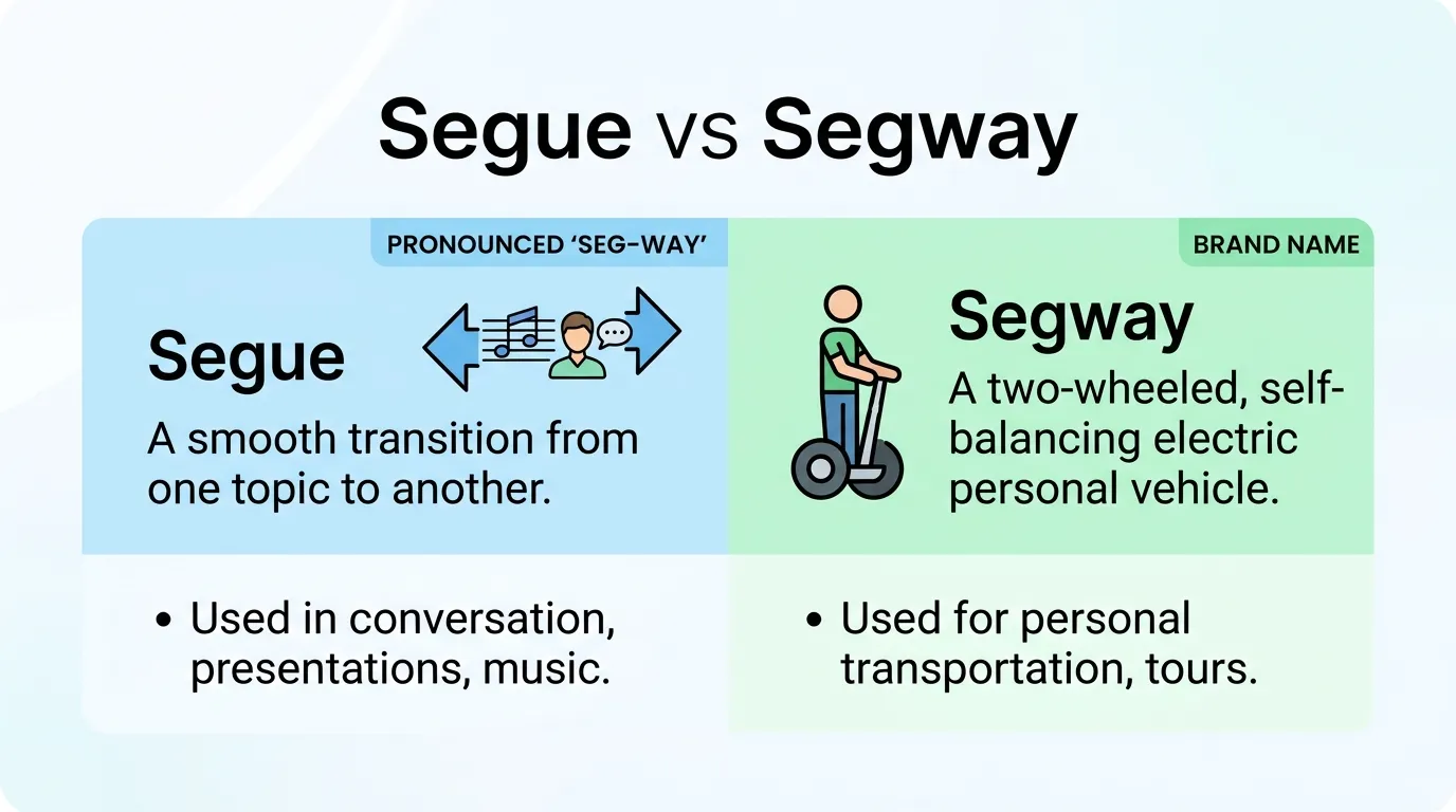 Segue vs Segway