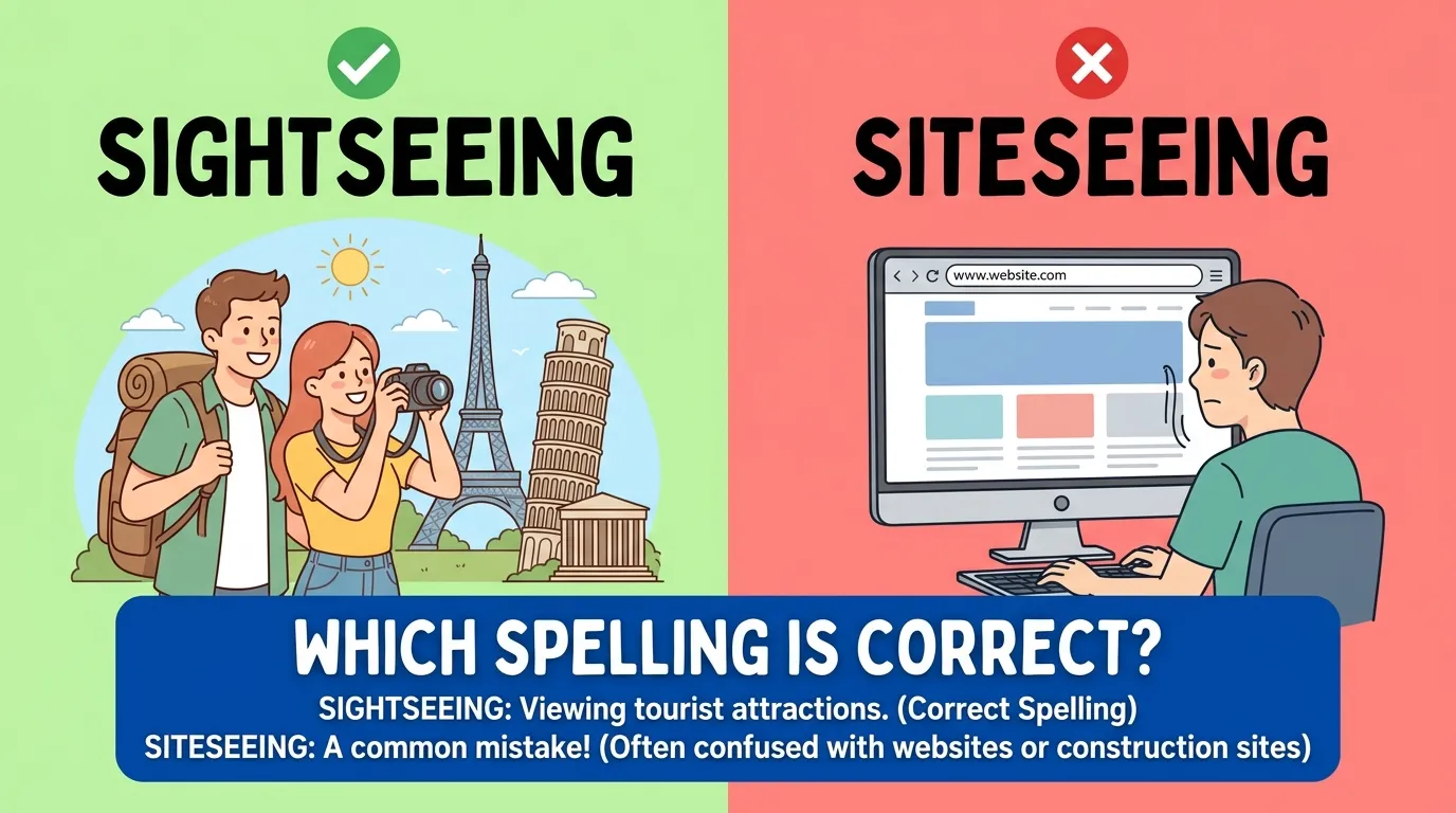 Sightseeing vs Siteseeing: Which Spelling Is Correct?