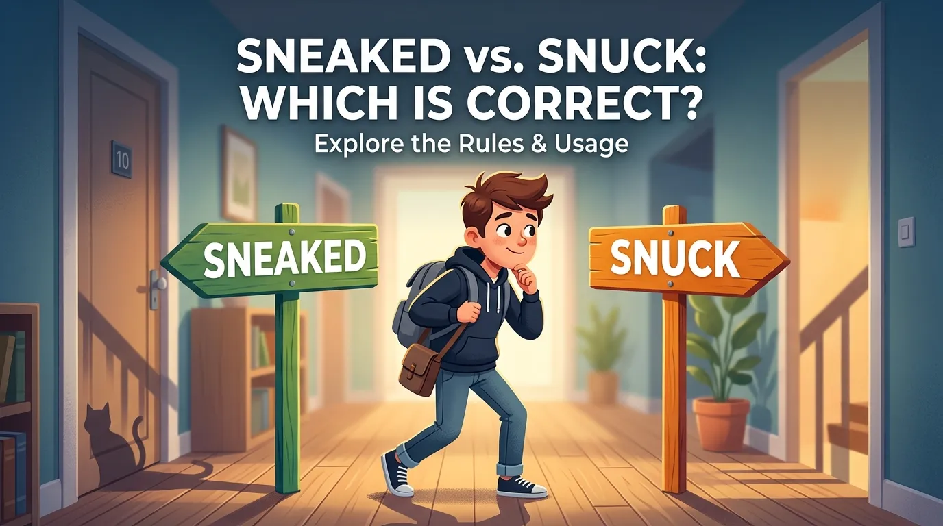Sneaked vs. Snuck: Which Is Correct?