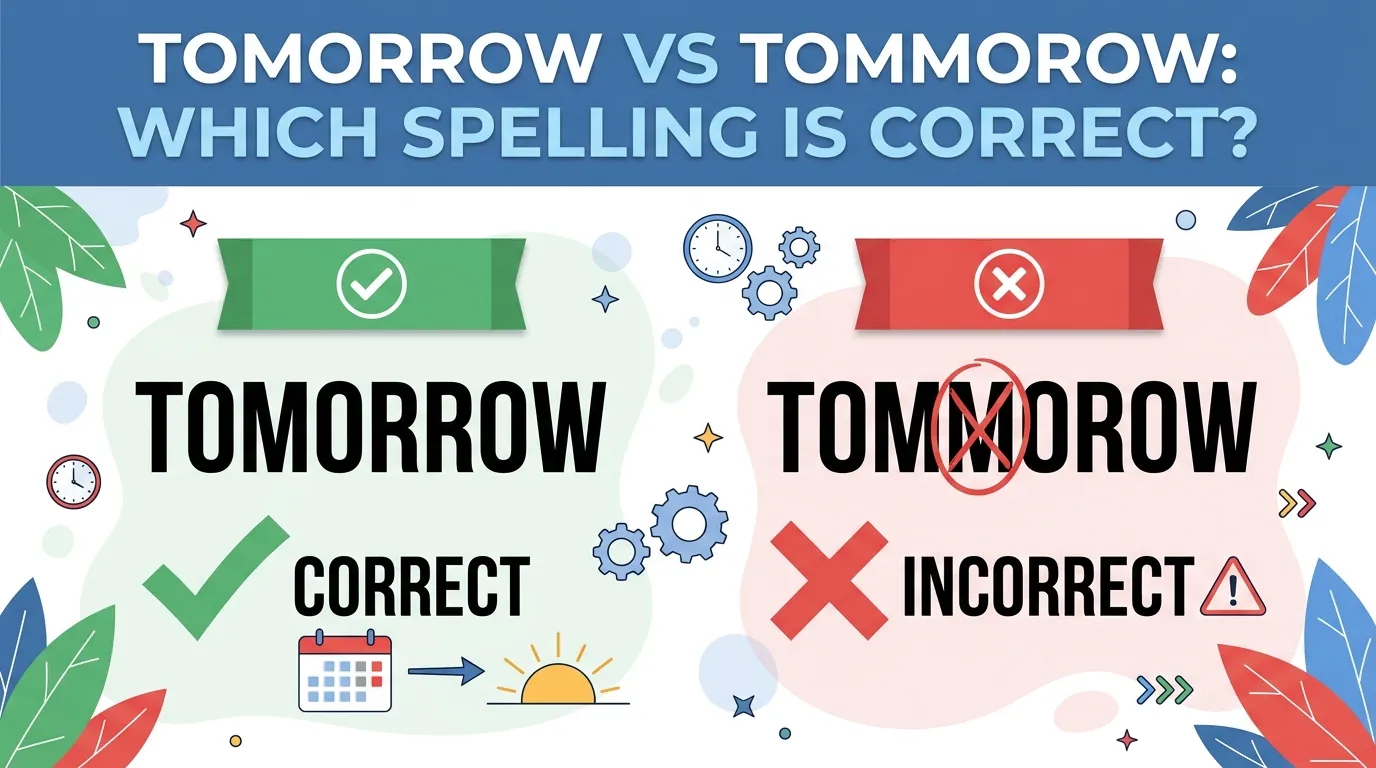 Tomorrow vs Tommorow: Which Spelling Is Correct?