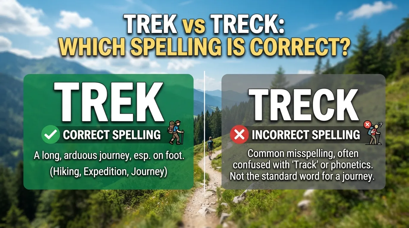 Trek vs Treck: Which Spelling Is Correct?