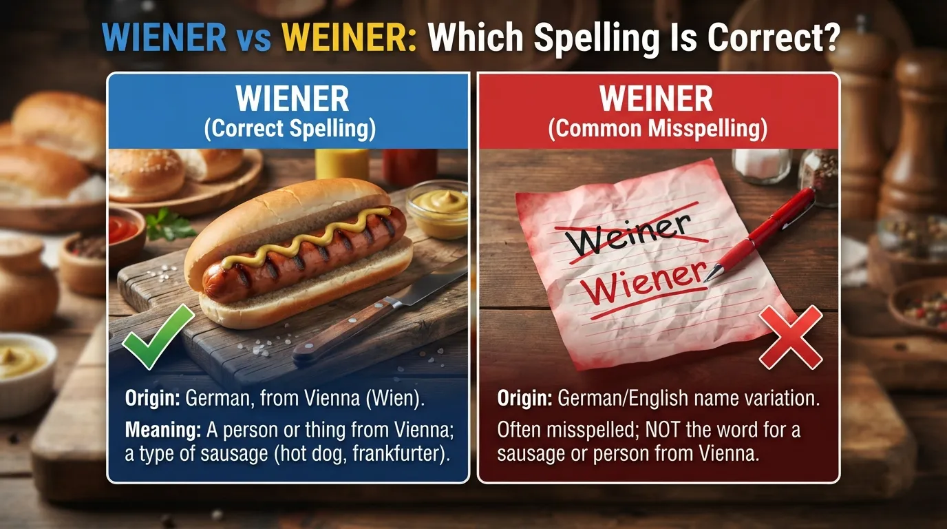 Wiener vs Weiner: Which Spelling Is Correct?