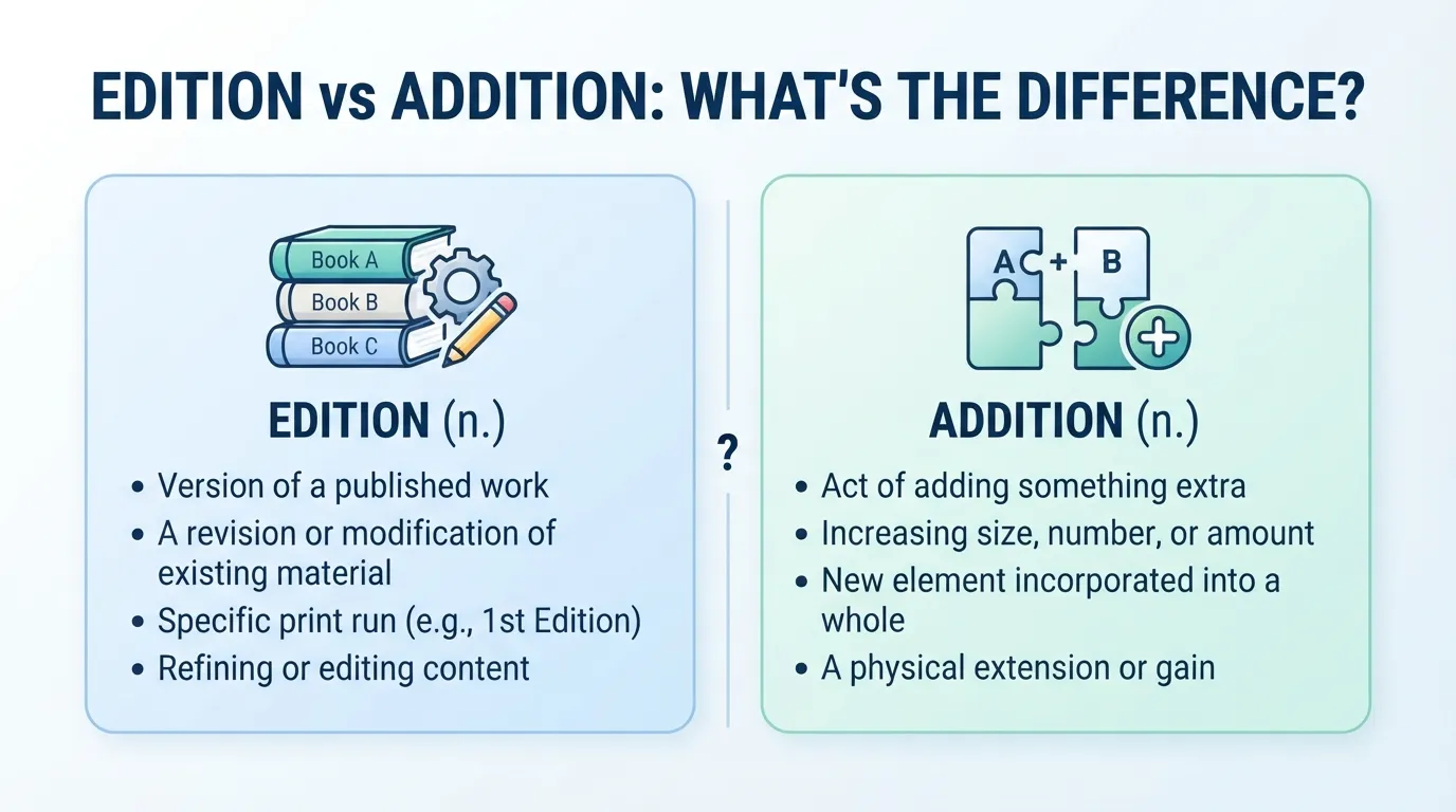 Edition vs Addition: What's the Difference