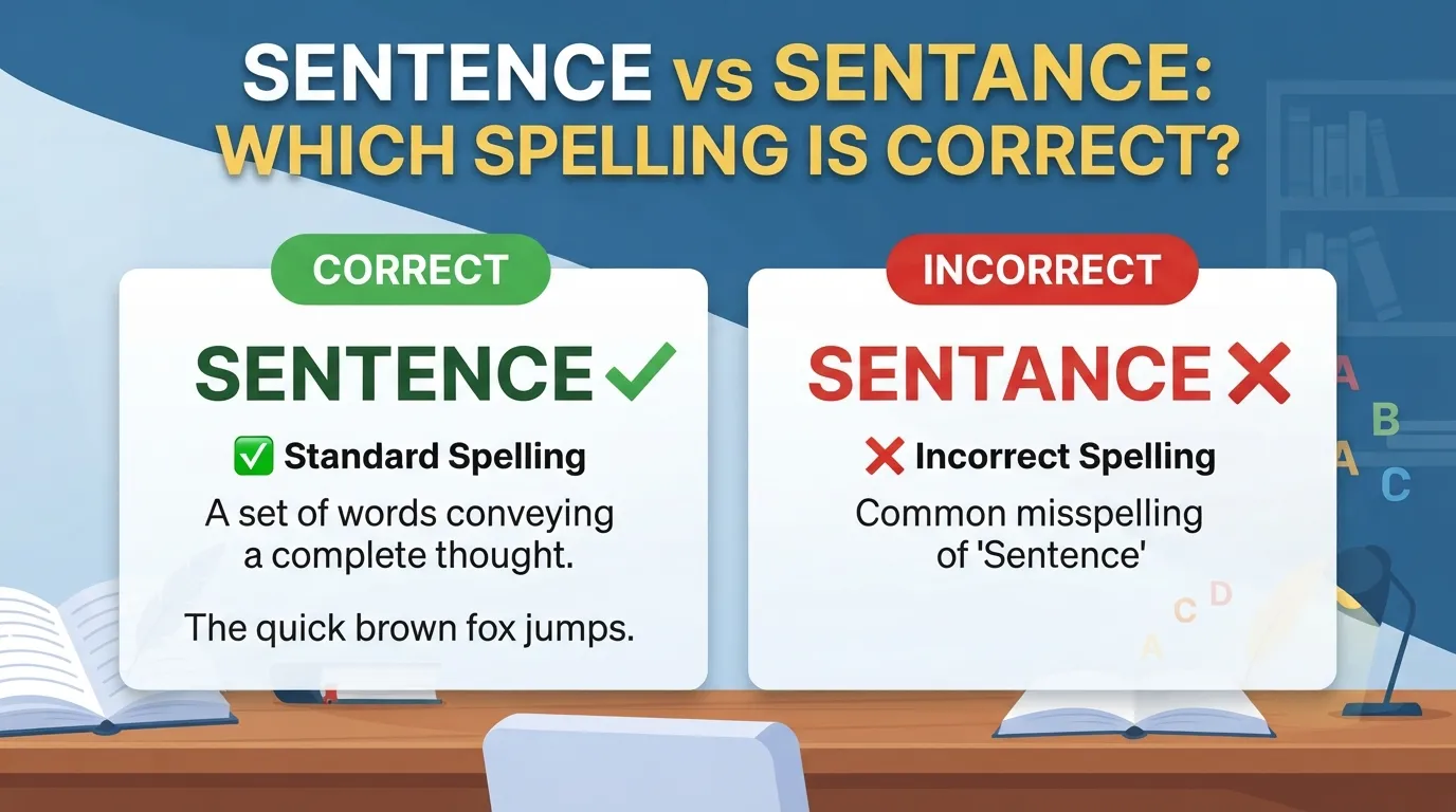 Sentence vs Sentance: Which Spelling Is Correct?