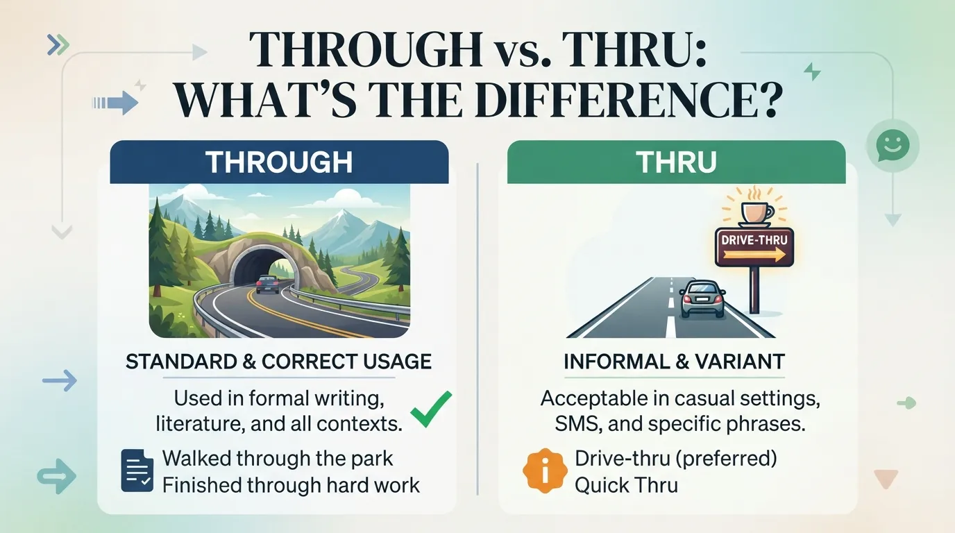 Through vs. Thru: What’s the Difference